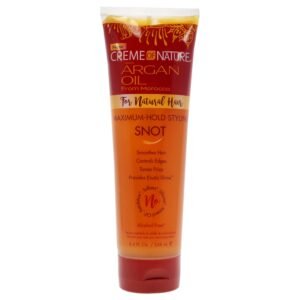CREAM OF NATURE ARGAN [NAT MAXIMUM-HOLD] STYLING SNOT GEL    8.[4oz]