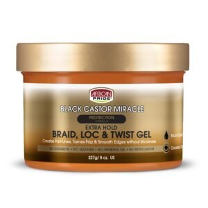 AFRICAN PRIDE BCM BRAID, LOC & TWIST GEL - 8oz