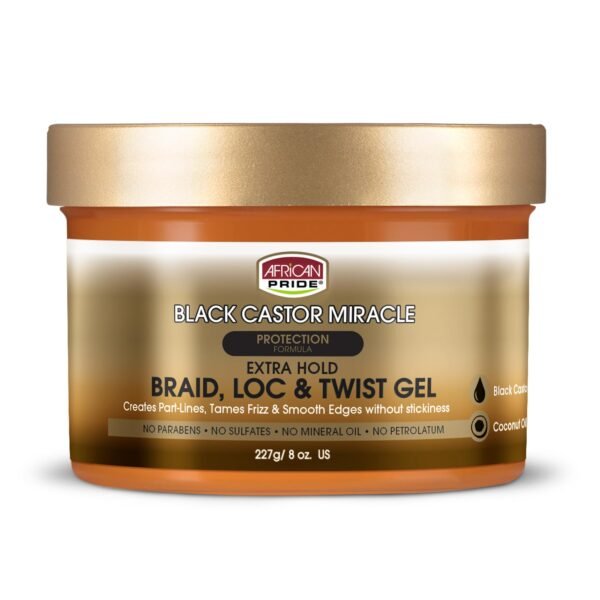 AFRICAN PRIDE BCM BRAID, LOC & TWIST GEL - 8oz