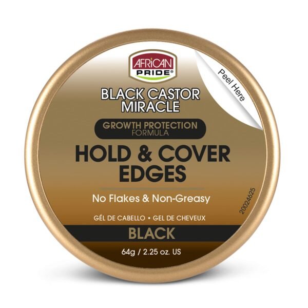 AFRICAN PRIDE BCM HOLD & COVER EDGES GEL - 2.25oz]