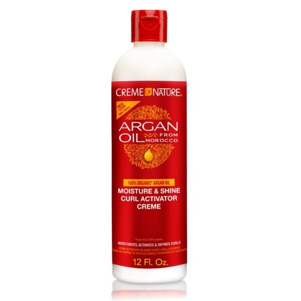 CREAM OF NATURE ARGAN NAT MOIST & SHINE CURL ACTIVATOR CREME  12oz
