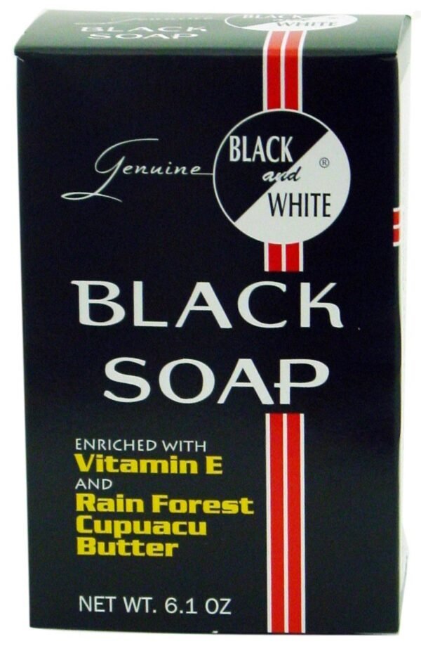 BLK AND WHITE SOAP [6.1oz]