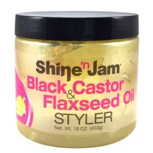 AMPRO SHINE-N-JAM BLACK CASTOR & FLAXSEED GEL