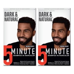Dark & Natural 5 Minute Shampoo In Permanent Men's Hair Color