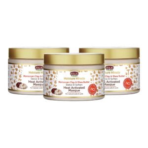 AFRICAN PRIDE MOIST MIRACLE DETOX & SOFTEN HEAT MASQUE 12oz