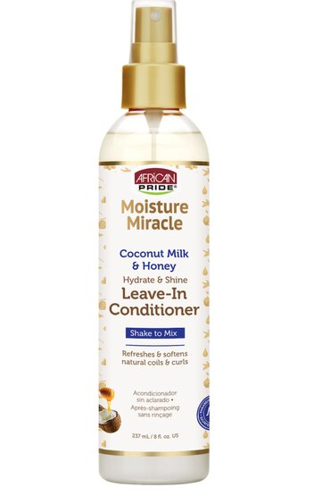 AFRICAN PRIDE MOIST MIRACLE HYDRAT & SHINE LV-IN COND 8oz