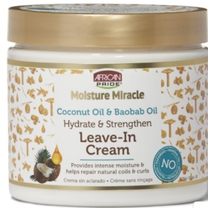 AFRICAN PRIDE MOIST MIRACLE HYDRAT & STR LV-IN CREAM 15oz
