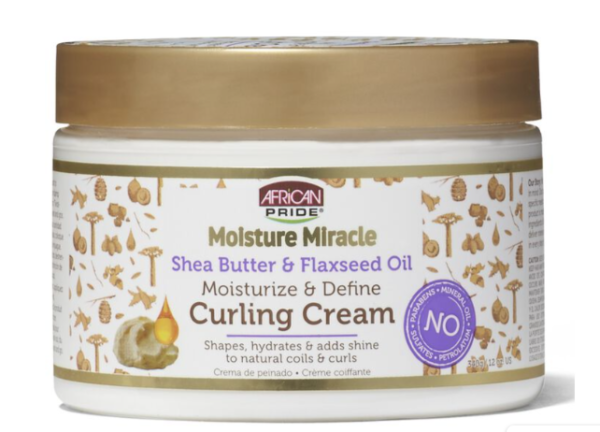 AFRICAN PRIDE MOIST MIRACLE MOIST & DEFINE CURL CREAM 12oz