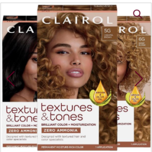 Clairol Textures & Tones Permanent Moisture-Rich Hair Color [Various Color Options]