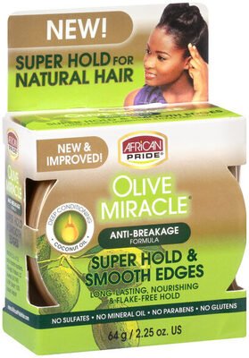 AFRICAN PRIDE OILVE MIRACLE SILKY SMOOTH EDGES   2.25oz